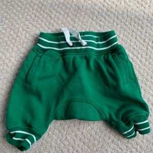 Hanna Andersson Green Sweatpants | 0-3 Mos